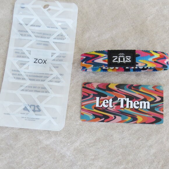 ZOX 'Let Them' Affirmation Bracelet SIZE Medium NEW - Colorful - Picture 2 of 7